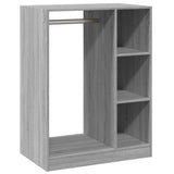 Wardrobe Grey Sonoma 77x48x102 cm Engineered Wood 840812
