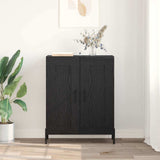 Sideboard Black Oak 69.5 x 34 x 90 cm Engineered Wood and Iron 881605