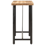 ZNTS Bar Table 110x55x107 cm Solid Wood Mango and Iron 356381