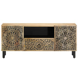 TV Cabinet 105x33x46 cm Solid Wood Mango 358226