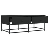 ZNTS Coffee Table Black 100x51x40 cm Engineered Wood 833970