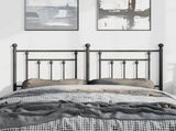 Metal Replace Headboard Black 135 cm 353569
