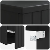 Bathroom Furniture Set Black Engineered Wood 3404301
