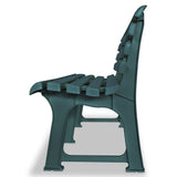 Garden Bench Green Plastic Medium Durable Garden Bench 43584