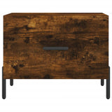 Coffee Tables 2 pcs Smoked Oak 50x50x40 cm Engineered Wood 829423