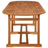 11 Piece Garden Dining Set 280x90x75 cm Solid Wood Acacia 3086980