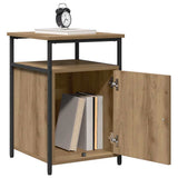 Bedside Cabinet with Drawer 2 pcs Artisan oak Engineered Wood 879504