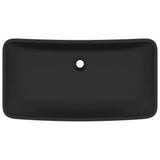 Luxury Basin Rectangular Matt Black 71x38 cm Ceramic 146964