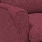 Armchair Wine red 76 x 94 x 102 cm Fabric 42009843