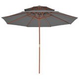 Parasol Anthracite Laminated bamboo, hardwood, polyester 44519