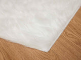 Faux Sheepskin Rug TAFALLA White 80 x 250 cm Polyester 42021458