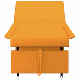Sofa Bed Dark Yellow 194 x 50 x 82 cm Plywood 42008590