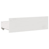 Bookcase Bed without Mattress White 90x200 cm Solid Wood Pine 3308970