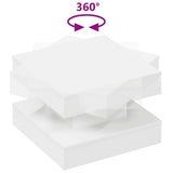 Coffee Table 360-Degree Rotatable White 50x50x34.5 cm 858470