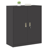 Storage Cabinet Black 90 x 40 x 105 cm Steel 891646