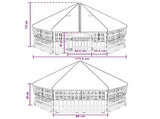 6 Panel Dog Playpen White 179 x 151 x 114 cm Plastic 42027224