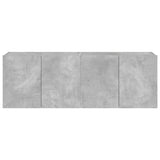 TV Wall Cabinets with LED Lights 2 pcs Concrete Grey 60x35x41 cm 837309