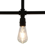 Ceiling Lamp Black 3 x E27 Bulbs 281628