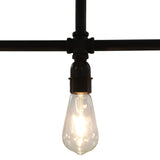 Ceiling Lamp Black 3 x E27 Bulbs 281628