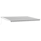 Retractable Awning Anthracite and White 4 x 2 m 3418930