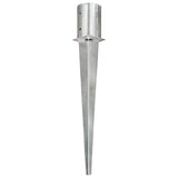 Ground Spikes 6 pcs Silver 10x76 cm Galvanised Steel 145432