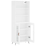 Highboard White 69.5x34x180 cm Engineered Wood 3189285