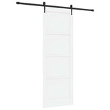 Sliding Door ORKDAL White 83 x 232 cm Solid Pine Wood 3445608