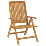 ZNTS Reclining Garden Chairs 8 pcs Solid Wood Teak 3154925