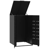 Wheelie Bin Storage for Single Bin Black 69x79x117 cm Steel 4008424