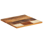 Square Table Top 60x60 cm 25-27 mm Solid Reclaimed Wood 286052