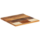 Square Table Top 60x60 cm 25-27 mm Solid Reclaimed Wood 286052