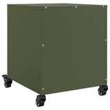 Bedside Cabinet Olive Green 36x39x43,5 cm Steel 846634