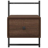 Bedside Cabinet Wall-mounted Brown Oak 35x30x51 cm Engineered Wood 833451