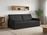 2 Seater Sofa Black 150 x 81 x 82 cm Fabric 42041075