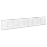 Gabion Basket with Cover 900x50x150 cm Galvanised Iron 3295162