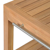 Bathroom Vanity Cabinet Solid Teak with Riverstone Sink 246496
