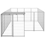 Dog Kennel Silver 8.47 m Steel 3082209