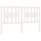 Headboard White 141x4x100 cm Solid Wood Pine 818666