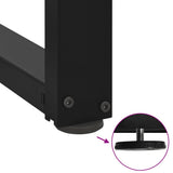 Dining Table Legs T-Shaped 2 pcs Black 70x35x cm Steel 4013056