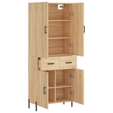 Highboard Sonoma Oak 69.5x34x180 cm Engineered Wood 3198156