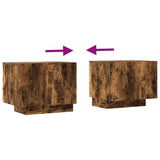 TV Cabinet Smoked Oak 100x35x40 cm Engineered Wood 815717