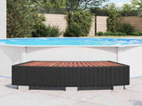 42700 Spa Step Poly Rattan 92x45x25 cm Black