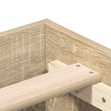 Bed Frame Sonoma oak Engineered wood Double Durable Bed Frame 3329032