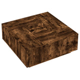 Coffee Table Smoked Oak 100x100x40 cm Engineered Wood 3284053