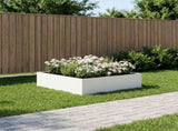 Garden Planter White 100 x 100 x 30 cm Cold-rolled Steel 8005080