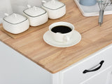 Modern Kitchen Cupboard, Wooden Storage Cabinet, Tableware Organizer with 2 Drawers for Living & T3398P547978
