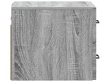 Wall-Mounted Bedside Cabinet 2 pcs Grey Sonoma Engineered Wood 899328