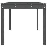 Garden Table Grey 82.5x82.5x76 cm Solid Wood Pine 823964