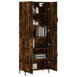 Highboard Smoked Oak 69.5x34x180 cm Engineered Wood 3195680