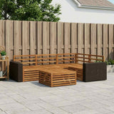 Outdoor Sofa Set 5 pcs Natural 79 x 79 x 37 cm 3383332